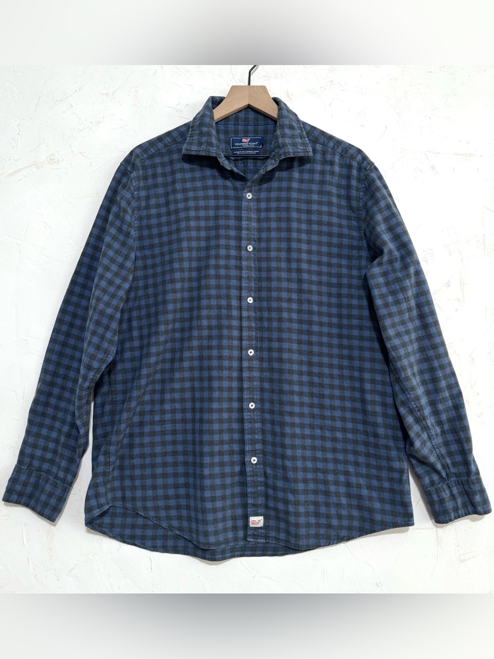 Vineyard Vines Men’s L Cotton Cashmere Blend Plaid Shirt